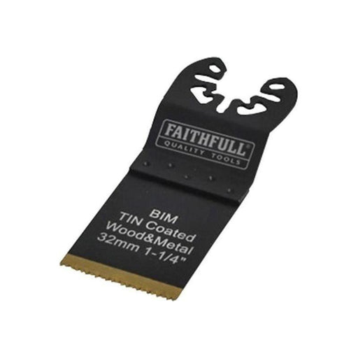 Faithfull Multi-Functional Tool Bi-Metal Flush Cut TiN Coated Blade 32mm Faithfull - RockBottom Northampton