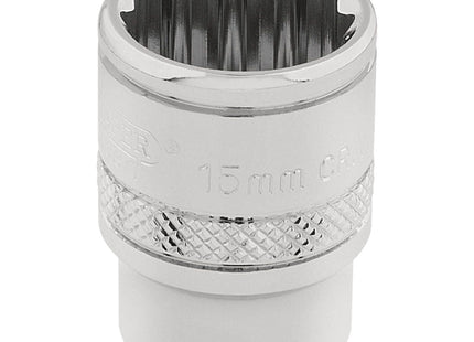 Draper HI-TORQ 12 Point Socket, 3/8" Sq. Dr., 15mm 32778 Draper - Town Tools 