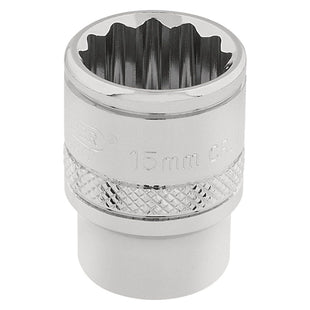 Draper HI-TORQ 12 Point Socket, 3/8" Sq. Dr., 15mm 32778 Draper - Town Tools 