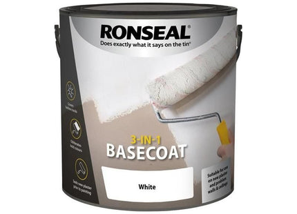 Ronseal 3-in-1 Basecoat White 2.5 litre Ronseal - RockBottom Nothampton