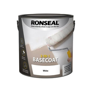 Ronseal 3-in-1 Basecoat White 2.5 litre Ronseal - RockBottom Nothampton