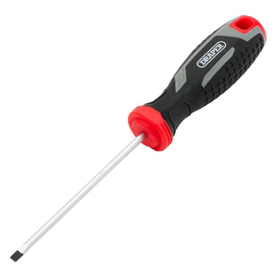 Draper Slotted Parallel Soft Grip Screwdriver, SL4 x 100mm Draper - Town Tools