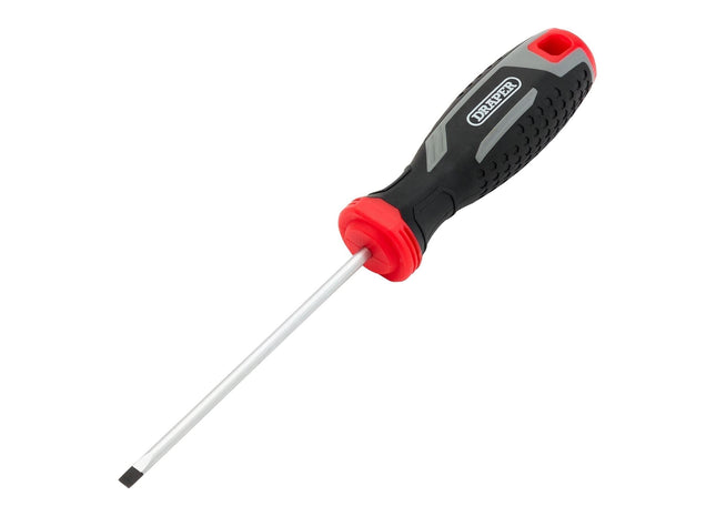 Draper Slotted Parallel Soft Grip Screwdriver, SL4 x 100mm Draper - Town Tools