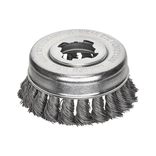 Lessmann X-Lock Steel Knot Cup Brush 85mm Non Spark Lessmann - RockBottom Northampton
