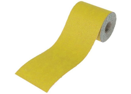 Faithfull Aluminium Oxide Sanding Paper Roll Yellow 115mm x 5m 60G Faithfull - RockBottom Northampton