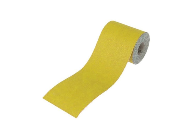 Faithfull Aluminium Oxide Sanding Paper Roll Yellow 115mm x 5m 60G Faithfull - RockBottom Northampton