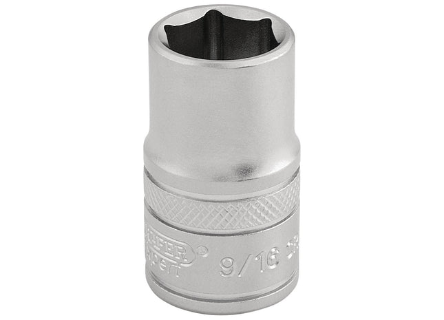 Draper 6 Point Imperial Socket, 1/2" Sq. Dr., 9/16" 16627 Draper - Town Tools 