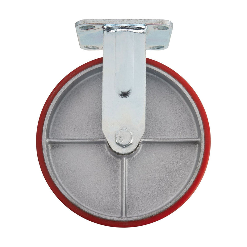 Fixed Plate Fixing Heavy Duty Polyurethane Wheel, 200mm Diameter, S.W.L. 500kg Draper - Town Tools