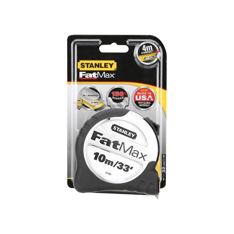 Stanley® Hand Tools FatMax® Pro Pocket Tape 10m/33ft (Width 32mm) STANLEY® Hand Tools - RockBottom Nothampton
