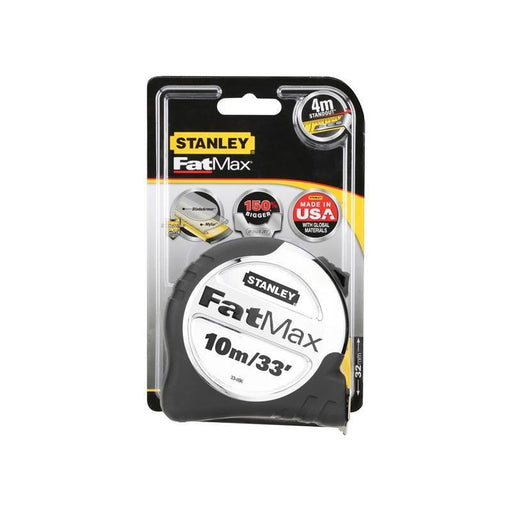Stanley® Hand Tools FatMax® Pro Pocket Tape 10m/33ft (Width 32mm) STANLEY® Hand Tools - RockBottom Nothampton