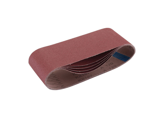 Draper Cloth Sanding Belt, 100 x 610mm, 120 Grit (Pack of 5) 09256 Draper - Town Tools 