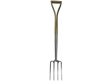 Faithfull Prestige Stainless Steel Border Fork Ash Handle Faithfull - RockBottom Northampton
