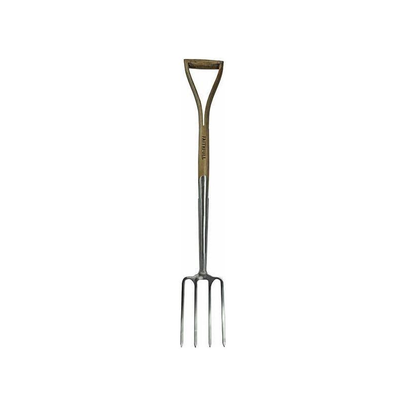 Faithfull Prestige Stainless Steel Border Fork Ash Handle Faithfull - RockBottom Northampton