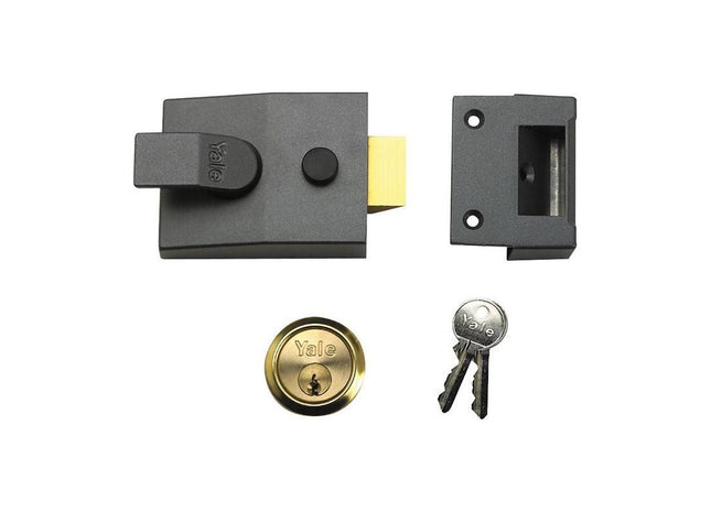 Yale Locks 88 Standard Nightlatch 60mm Backset DMG Finish 60mm Backset Box Yale Locks - RockBottom Northampton