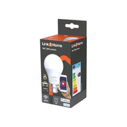 Link2Home Wi-Fi LED BC (B22) Opal GLS Dimmable Bulb, White + RGB 800 lm 9W Link2Home - RockBottom Northampton