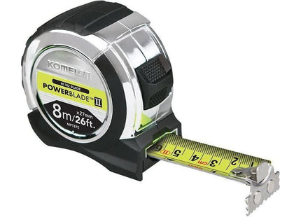Komelon PowerBlade™ II Pocket Tape 8m/26ft (Width 27mm) Komelon - RockBottom Northampton