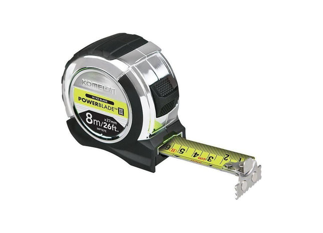 Komelon PowerBlade™ II Pocket Tape 8m/26ft (Width 27mm) Komelon - RockBottom Northampton
