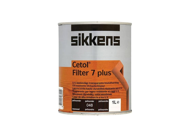 Sikkens Cetol Filter 7 Plus Translucent Woodstain Rosewood 1 litre Sikkens - RockBottom Nothampton