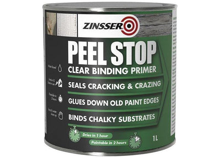 Zinsser Peel Stop® Clear Binding Primer Paint 1 litre Zinsser - RockBottom Northampton