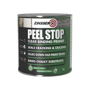Zinsser Peel Stop® Clear Binding Primer Paint 1 litre Zinsser - RockBottom Northampton