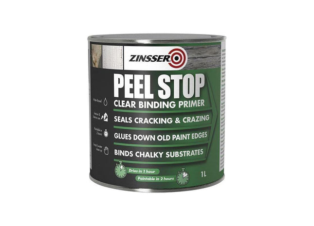Zinsser Peel Stop® Clear Binding Primer Paint 1 litre Zinsser - RockBottom Northampton
