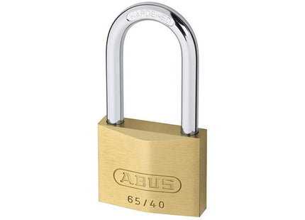 Abus Mechanical 65/40mm Brass Padlock 40mm Long Shackle Carded ABUS Mechanical - RockBottom Northampton 