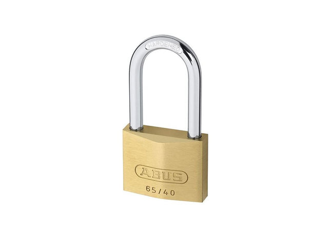 Abus Mechanical 65/40mm Brass Padlock 40mm Long Shackle Carded ABUS Mechanical - RockBottom Northampton 