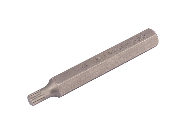 Draper M6 x 75mm Spline 10mm Insert Bit for Mechanic's Bit Sets 33345 Draper - Town Tools 