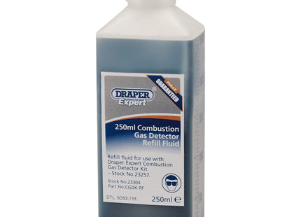 Draper Combustion Gas Detector Fluid, 250ml Draper - Town Tools
