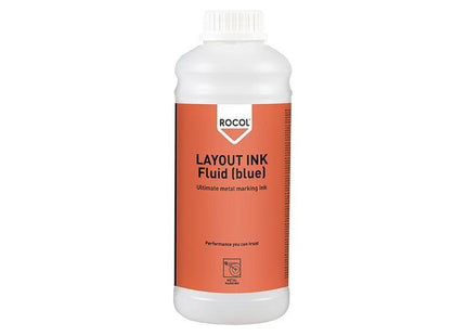 Rocol LAYOUT INK Fluid Blue 1 litre ROCOL - RockBottom Nothampton