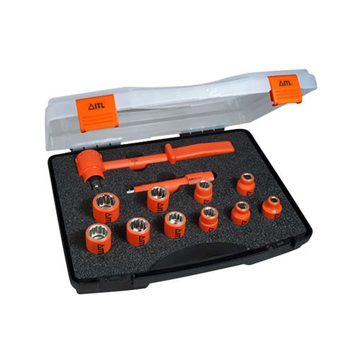 Itl Insulated Insulated 3/8in Drive Socket Set, 12 Piece ITL Insulated - RockBottom Northampton