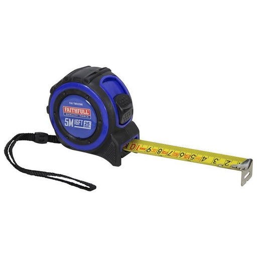 Faithfull Trade Tape Measure 5m/16ft (Width 25mm) Faithfull - RockBottom Northampton