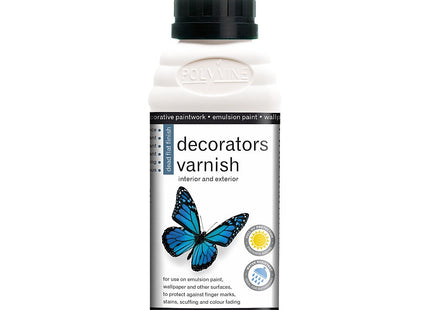 Polyvine 500ml Decorators Varnish Dead Flat Clear VF4
