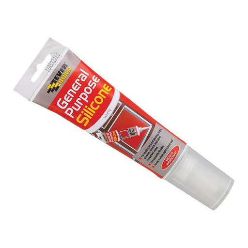 Everbuild Sika General Purpose Easi Squeeze Silicone Sealant White 80ml Everbuild Sika - RockBottom Northamptin