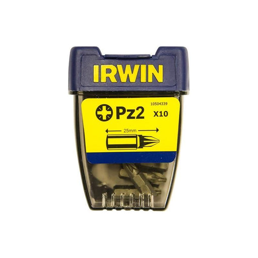 Irwin® Pozidriv Insert Bits PZ2 25mm (Pack 10) IRWIN® - RockBottom Northampton