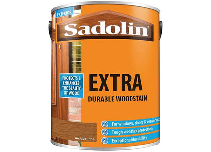 Sadolin Extra Durable Woodstain Antique Pine 5 litre Sadolin - RockBottom Nothampton