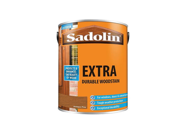 Sadolin Extra Durable Woodstain Antique Pine 5 litre Sadolin - RockBottom Nothampton