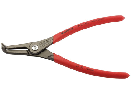 Draper Knipex 49 21 A31 90&deg; External Straight Tip Circlip Pliers, 40 - 100mm Draper - Town Tools 