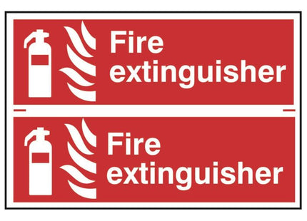 Scan Fire Extinguisher - 2 PVC Signs 300 x 100mm Scan - RockBottom Nothampton