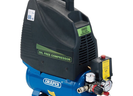 Draper Oil-Free Air Compressor, 6L, 1.1kW 24974 Draper - Town Tools 