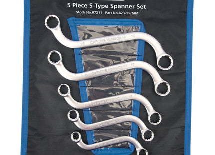 Draper S-Type Obstruction Ring Spanner Set (5 Piece) 07211 Draper - Town Tools 