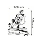 Bosch GCM 12 SDE Professional Sliding Mitre Saw 1450W 110V Bosch - RockBottom Northampton