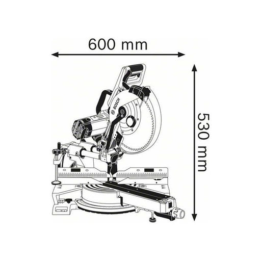 Bosch GCM 12 SDE Professional Sliding Mitre Saw 1450W 110V Bosch - RockBottom Northampton