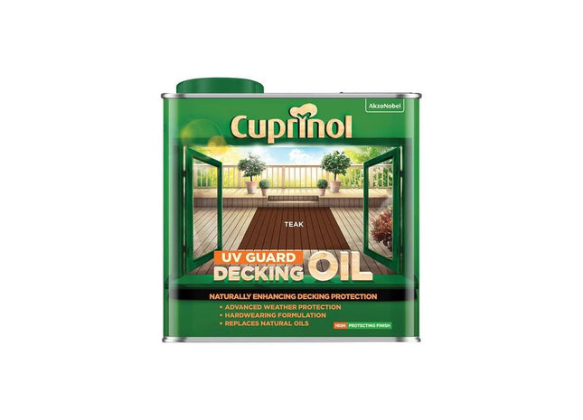 Cuprinol UV Guard Decking Oil Teak 2.5 litre Cuprinol - RockBottom Northampton