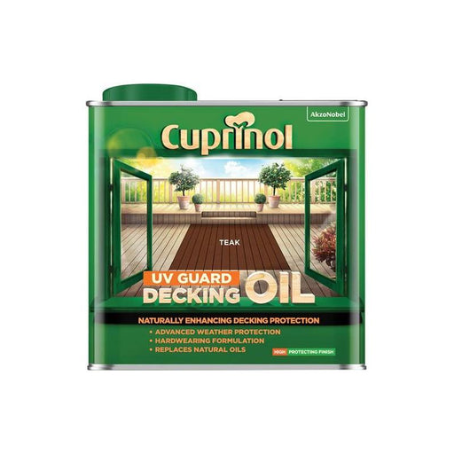 Cuprinol UV Guard Decking Oil Teak 2.5 litre Cuprinol - RockBottom Northampton
