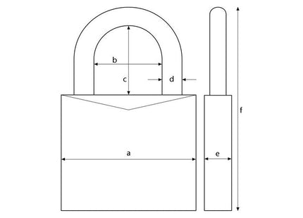 Abus Mechanical 90RK/50mm TITALIUM™ Padlock Closed Shackle Keyed Alike 2745 ABUS Mechanical - RockBottom Northampton 