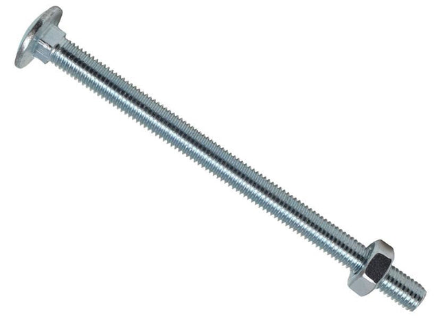METALMATE Cup Square Hex Bolt & Nut ZP M10 x 180mm Box 10 METALMATE� - RockBottom Northampton
