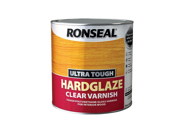 Ronseal Ultra Tough Hardglaze Internal Clear Gloss Varnish 250ml Ronseal - RockBottom Nothampton