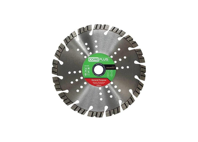 Coreplus GP230E Elite General-Purpose Diamond Blade 230mm CorePlus - RockBottom Northampton