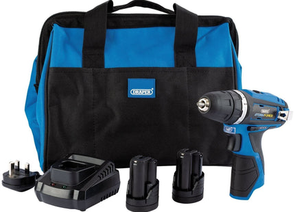 Draper Storm Force 10.8V Power Interchange Rotary Kit, 2 x 1.5Ah Batteries, 1 x Draper - Town Tools
